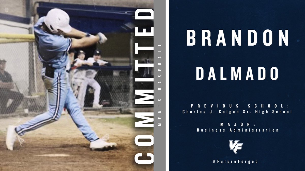 UVFbaseball's tweet photo. We would like to introduce Brandon Dalmado who now has his #FutureForged! Brandon is coming to Phoenixville from Woodbridge, VA. At UVF he will be studying Business Administration 💵📈📊📚. Welcome to the Patriot Family Brandon!!! #HisHouse https://t.co/rXVEp3eO8T