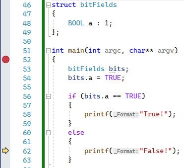 timmisiak's tweet image. PSA: The BOOL type is a signed integer. So if you define a single bit bitfield of type BOOL, it will be &quot;-1&quot; when it is TRUE. Which means that it won&apos;t be equal to TRUE.