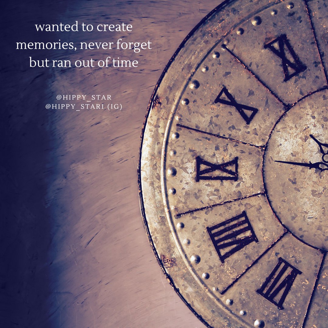 hippy_star's tweet photo. wanted to create
memories, never forget
but ran out of time

#haikuchallenge time by @baffled 
#haikuaday #dailyhaiku #amwriting https://t.co/Iena1QVhzo