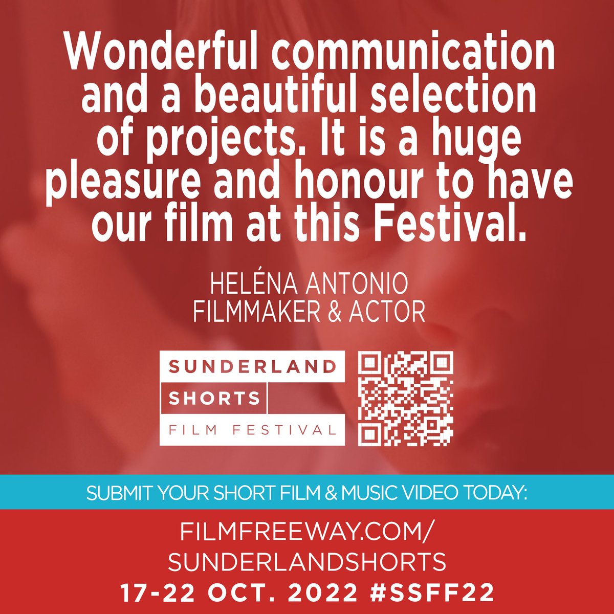 We were delighted to showcase <a href="/HelenaantonioH/">Heléna Antonio</a>’s debut short film at last year’s festival, and this year we’d love your shorts &amp; music videos to be part of our lineup! Full details ▶️ Filmfreeway.com/SunderlandShor…