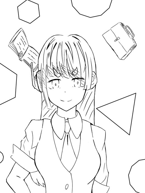 色塗り用のtwitterイラスト検索結果