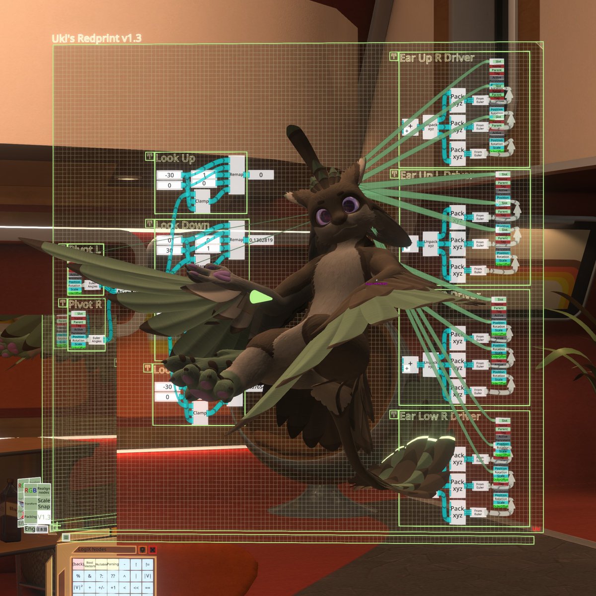 heyrosebur's tweet image. pssssst
my avali was built with Neos in mind, and I have a preset copy of the base for those that don't wanna go through all the manual setup
there's even one you can recolor in-game if you don't have textures