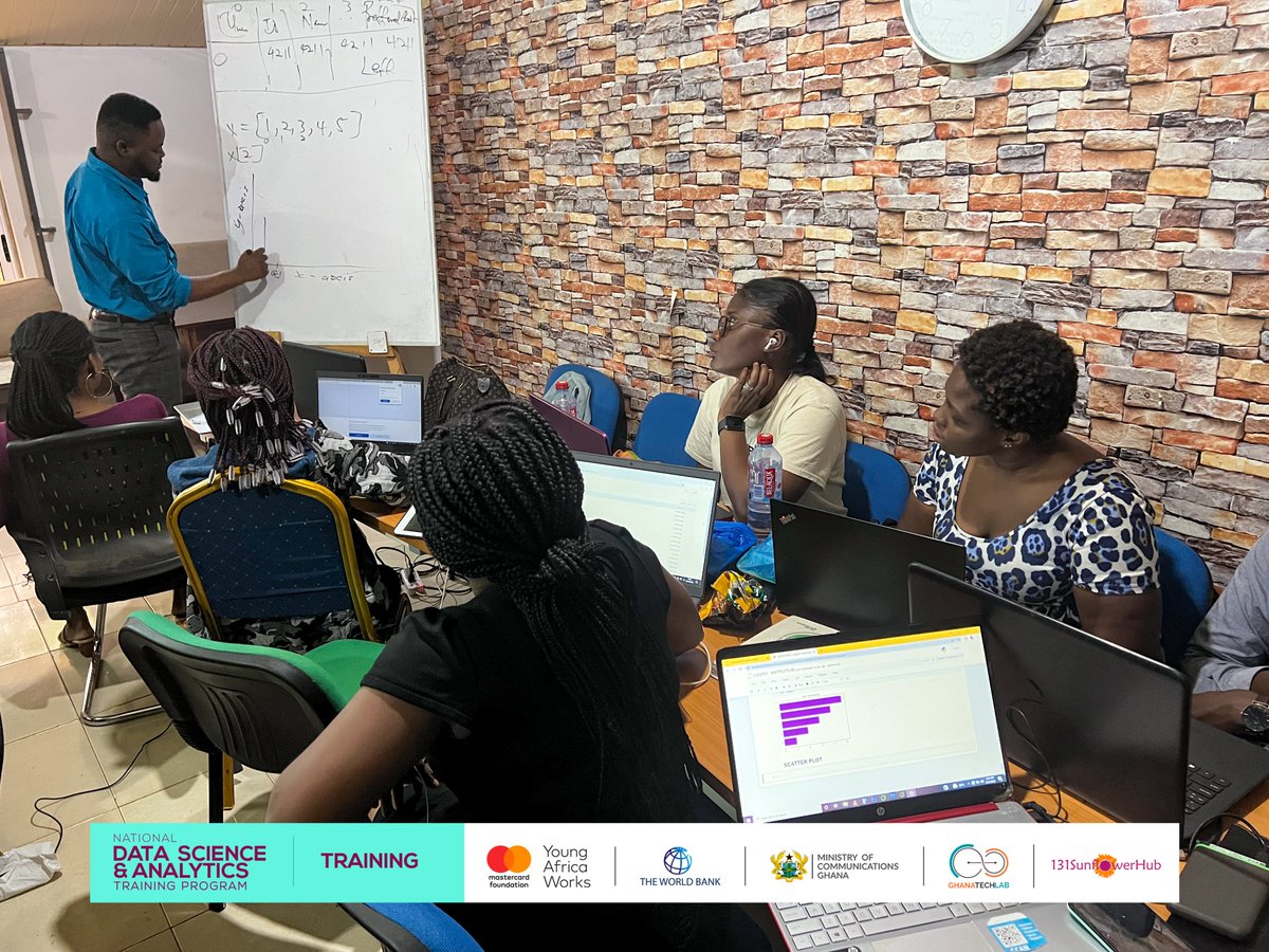 131SFH's tweet image. Today's training saw the trainees creating visualizations from scratch in #python using the #Matplotlib library. Some charts plotted include line plot, pie plot, bar plot, box plot, histogram plot, etc.
#datascienceandanalytics #DataScience #Analytics #Python #datavisualization