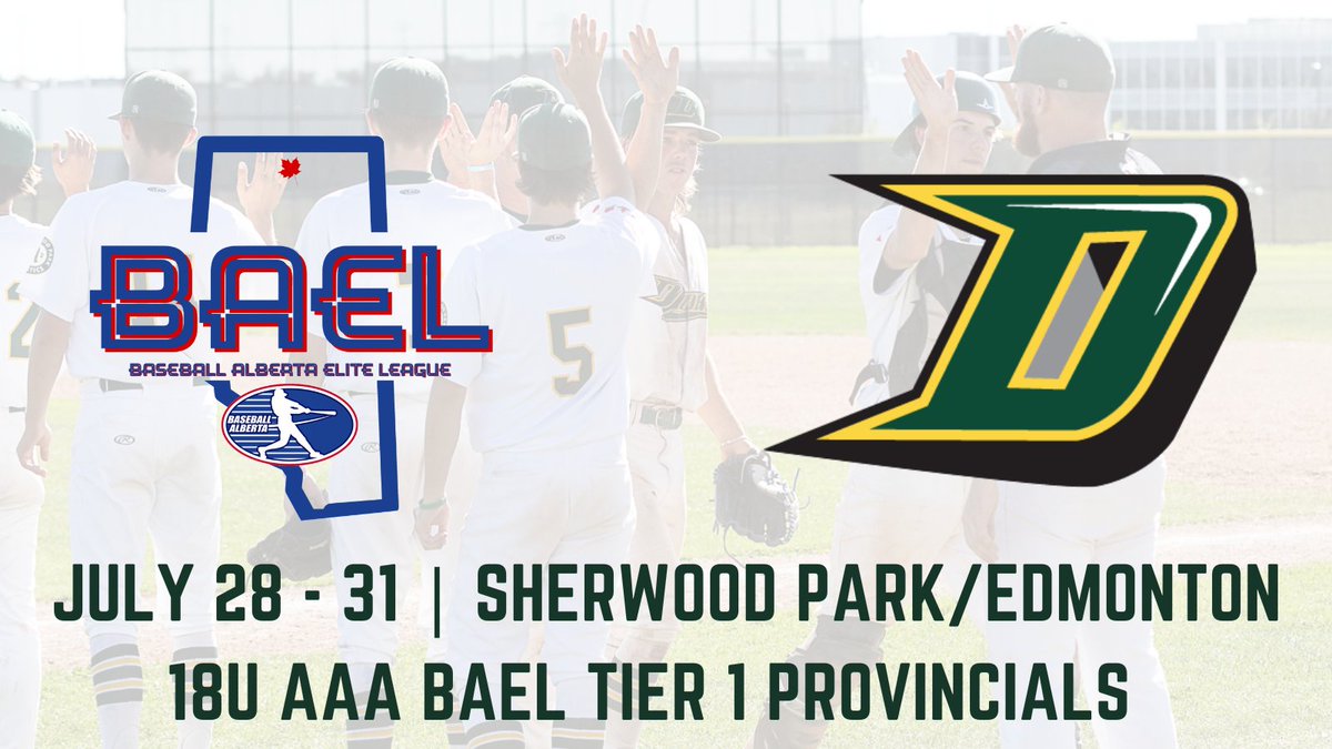 SPMBA &amp; <a href="/spmba18uaaa/">SPMBA 18U AAA Dukes</a> are proud to be one of the host sites for the 2022 <a href="/BAEliteLeague/">BAEL</a> Tier 1 Provincial Championships this weekend.

Games start Thursday afternoon! 
⚾️ 3pm at Centennial Park 9
⚾️ 3pm at Wally Footz Field in Edmonton

💻gc.com/g/2022bael/pla…

#Shpk #Strathco