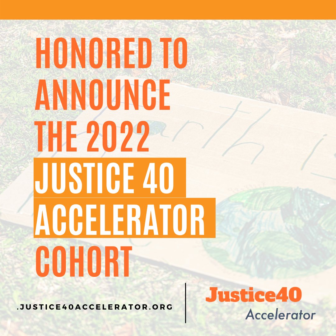 We are thrilled to support the 2022 #Justice40Accelerator cohort! 49 community-based, climate-justice organizations will apply their local knowledge and wisdom toward building solutions on the frontlines of the climate crisis. Support their impact ➡️ bit.ly/3bnEFyZ