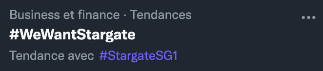 ABen_Perso's tweet photo. Obviously 🥰😍 ! We're doing great ! Keep it up ! That's because #WeWantStargate so much ! @mgmstudios @PrimeVideo #25thSG1Anniversary @AmazonStudios https://t.co/rl3X8hBY0a