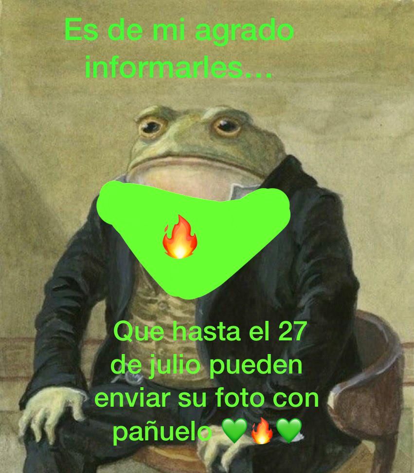 Recuerden enviar su foto con el pañuelito verde a jijasdelmaiz@gmail.com, tienen hasta hoy!! 💚💚💚
facebook.com/28672291819850…