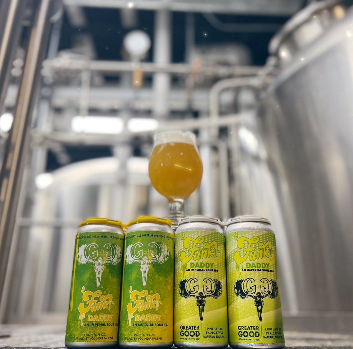 greatergoodbrew's tweet image. New label, same award-winning Funk Daddy. 🍻

Come grab a 4-pack or two and check out it’s brand new look! Available at our online beer store, bit.ly/3b6dZDe. 💚💛
#greatergoodimperials #souripa #funkdaddy #worcesterma #craftbeer #biggerbolderstronger