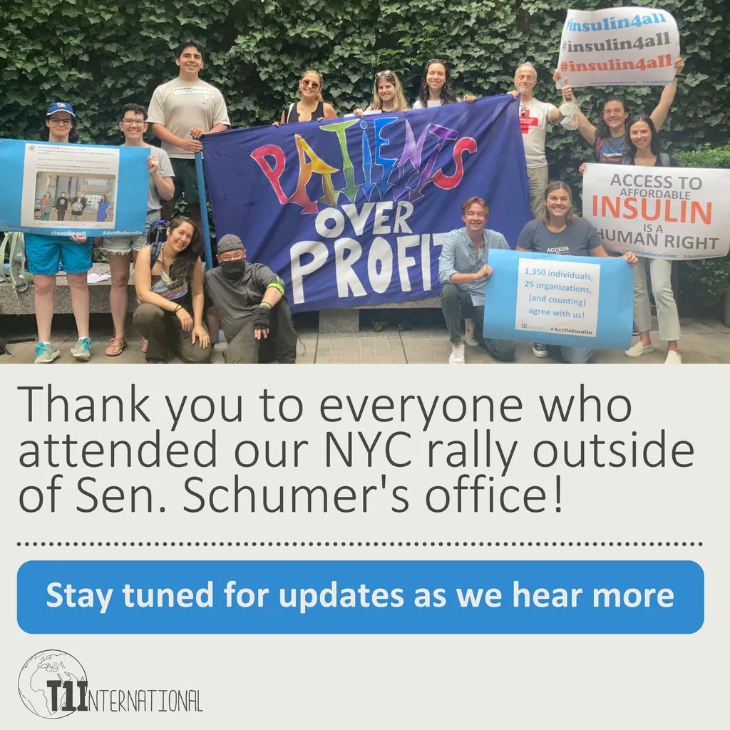 Cheers to the #insulin4all team! After the rally, members of T1International spoke with bystanders and aides on the pressing need to get insulin legislation passed NOW! 

Thank you to everyone who participated and stay tuned for updates as we hear more!
