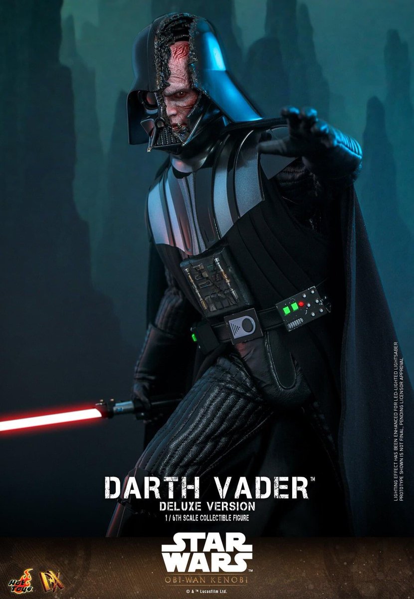 starwarstufff's tweet photo. Hot Toys have revealed their battle damaged Darth Vader figure from #ObiWanKenobi, and it looks amazing 😍 https://t.co/OwzkpSRB6g