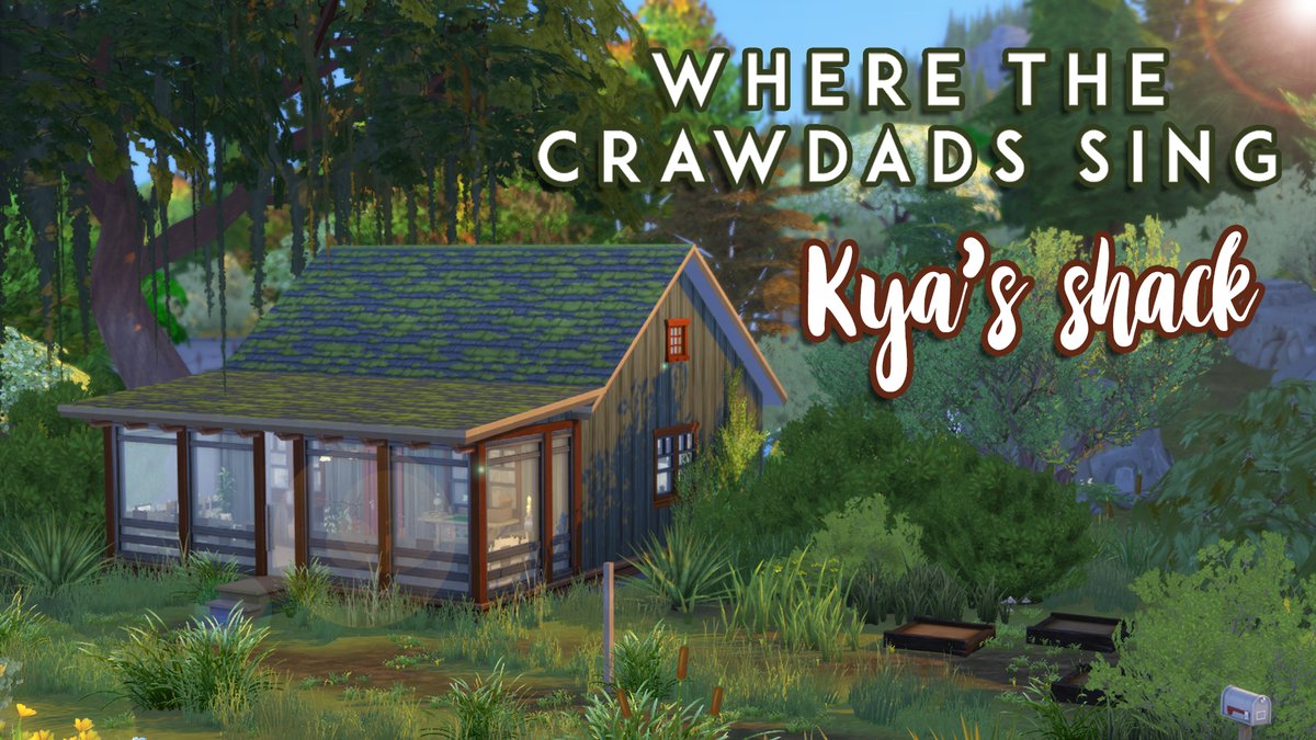 NEW BUILD - Kya's Shack 🌿 

Speed build video - youtube.com/watch?v=i1l15d…

#Sims4 #ShowUsYourBuilds <a href="/TheSims/">The Sims</a> #WhereTheCrawdadsSing #CrawdadsMovie