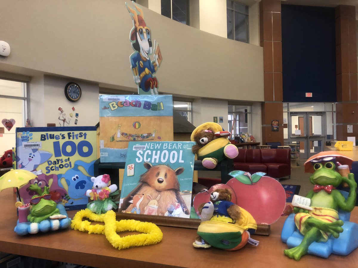 Library_SBE's tweet photo. Hope all @SBEBears had a chance to rest and do some summer reading. There is still time to log your minutes at https://t.co/QiWB0k23FW. https://t.co/nev1t8GPFa