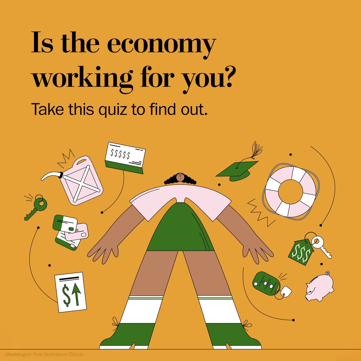 It’s okay if you’re wondering how bad things are. Recession, inflation, interest rates and gas prices: It all can be confusing. 

This quiz will help you figure out how current economic events could impact your finances: wapo.st/3viwZ84