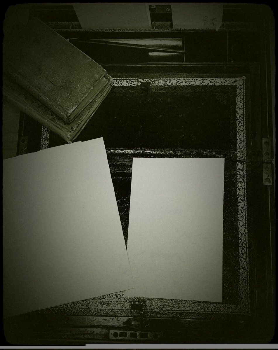 A little writing to do! With books on instruction; to keep good form; fresh ink and good paper.