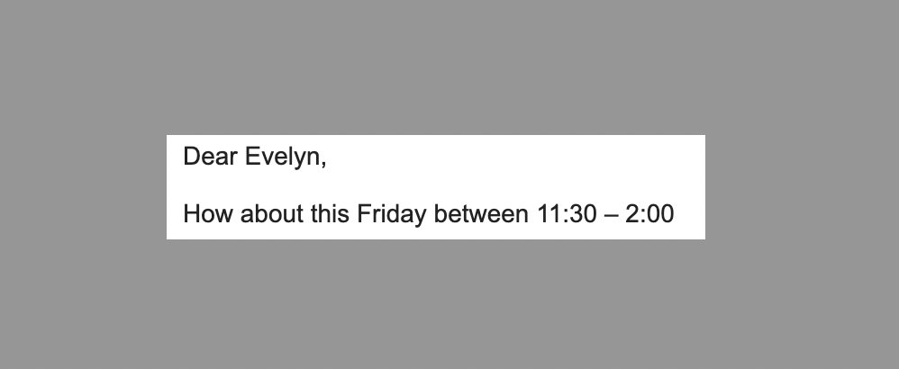 Cold, vendor pitch e-mails that pretend to be in mid-conversation, mid-scheduling is a certain form of evil, yes?