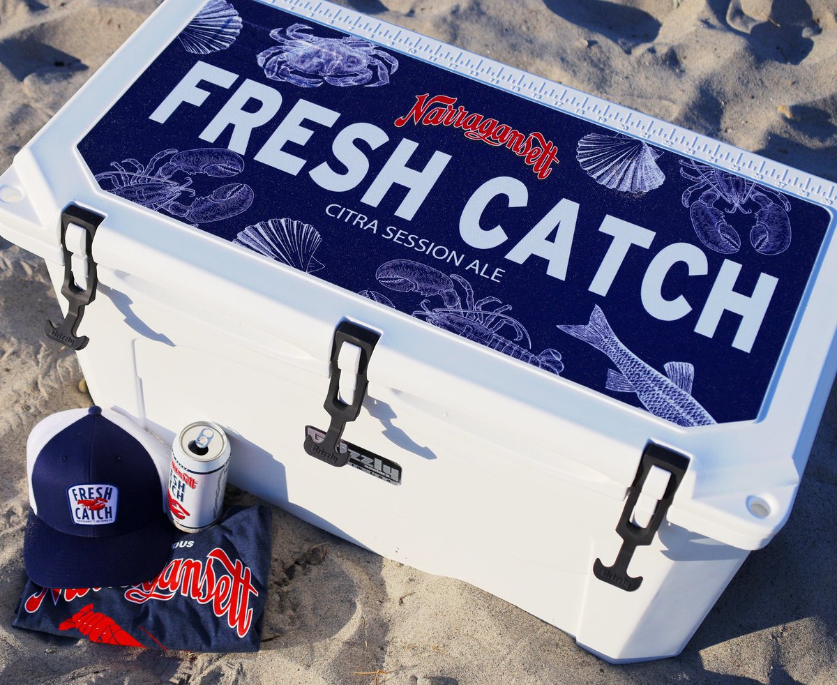 Gansettbeer's tweet image. What’s a beach day with no cooler full of your favorite beer?! We’re giving away a custom, one-of-a-kind Fresh Catch cooler, merch and beer to fill it with.

RT to win, must be following!