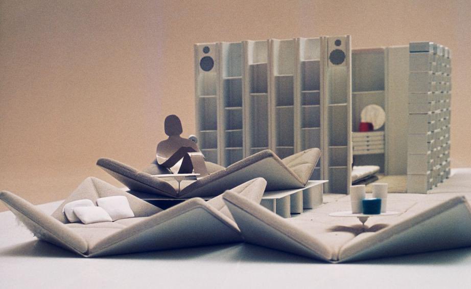 designdocument's tweet image. Rectangle Module Bookshelf by Pierre Paulin