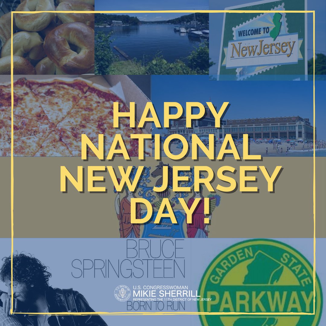 🍕🥯 The Garden State is second to none and I am so proud to work hard for NJ every day!🍕🥯 #NationalNewJerseyDay