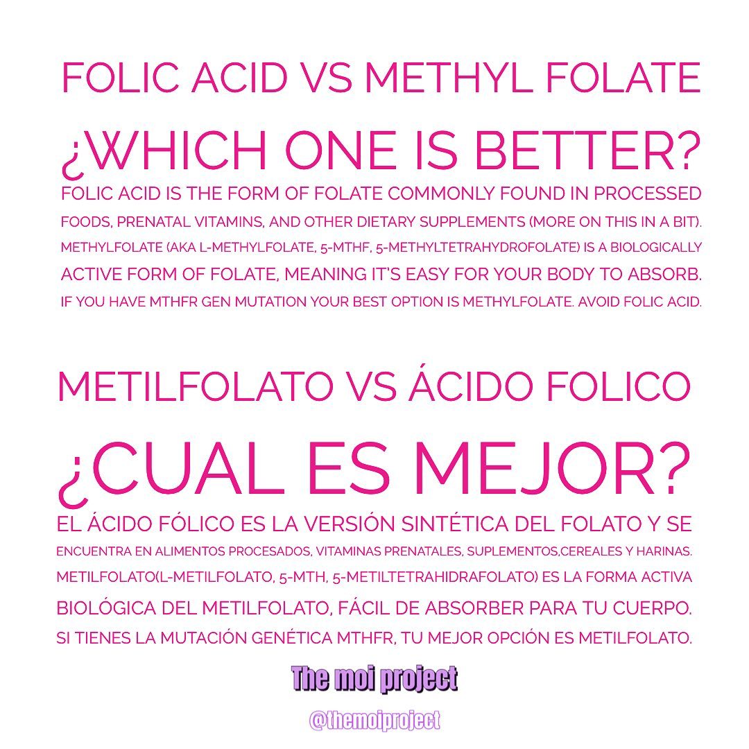 themoiproject's tweet photo. Ácido fólico vs Metilfolato

#themoiproject #acidofolico #metilfolato #folicacid #methylfolate https://t.co/ZDjuZiyGeR