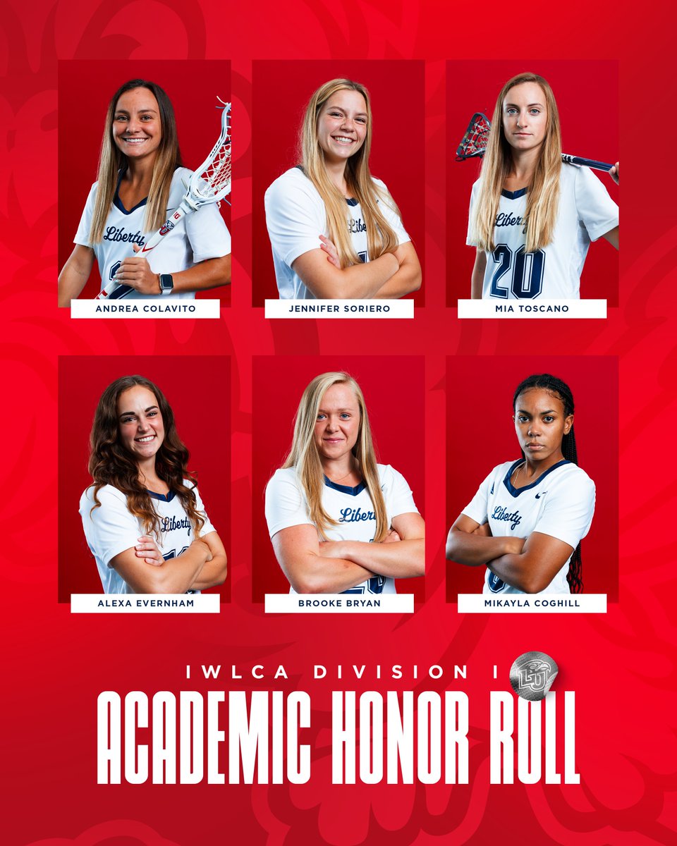 This season, we featured a program-record 6⃣ <a href="/IWLCA/">IWLCA</a> Academic Honor Roll recipients! 🥳

Additionally, we earned IWLCA Academic Honor Squad distinction for the 4⃣th consecutive year. 

#RiseWithUs