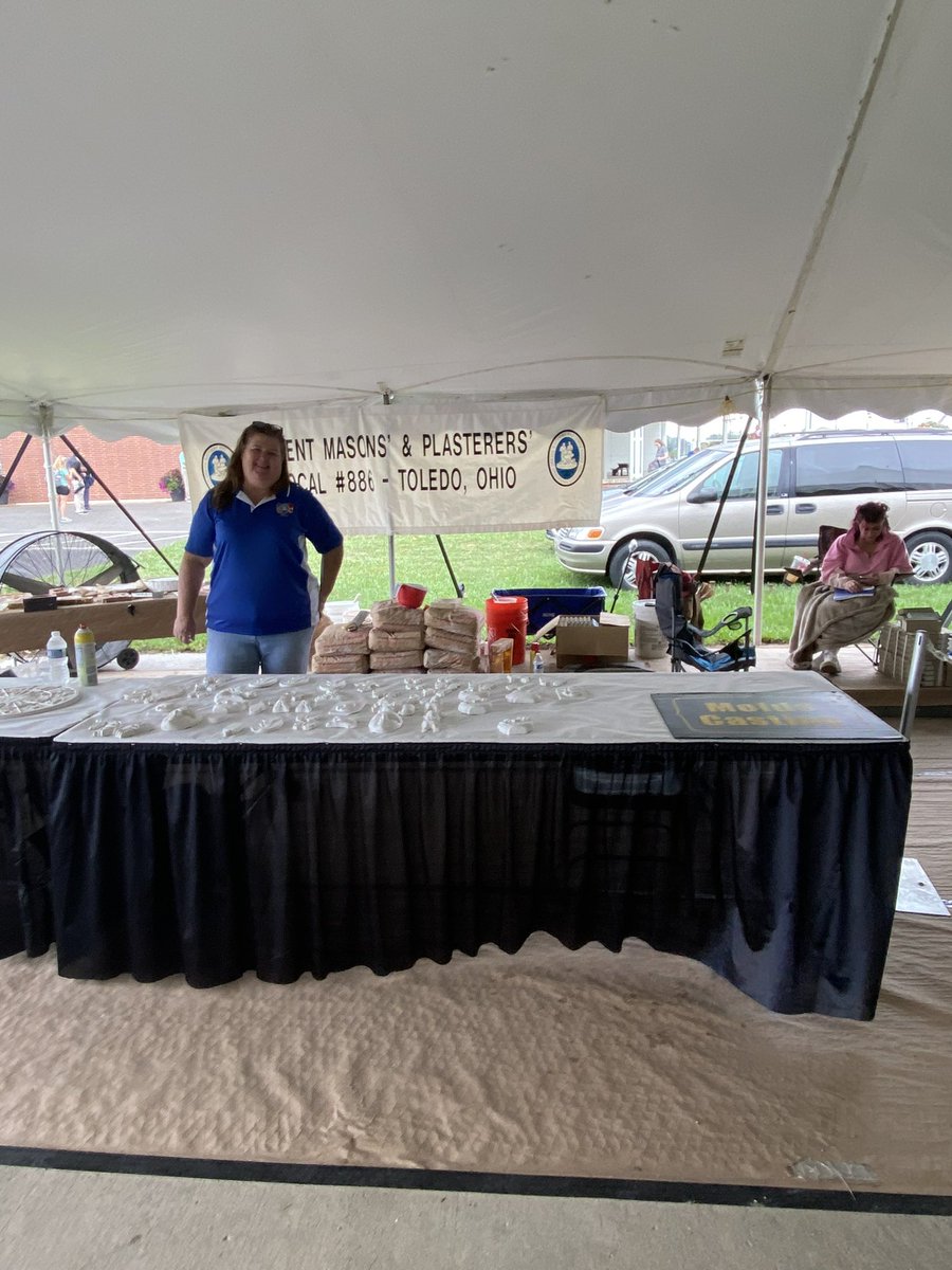 ACTOHIO1's tweet photo. The @opcmiaintl Ohio State Conference have hosted masonry demonstrations & competitions for ~40 years at the @OhioStateFair. Stop by the Cardinal Patio July 27-29 to see the craft on display & try virtual training! #WeBuildOhio https://t.co/kyVz3DBXYX