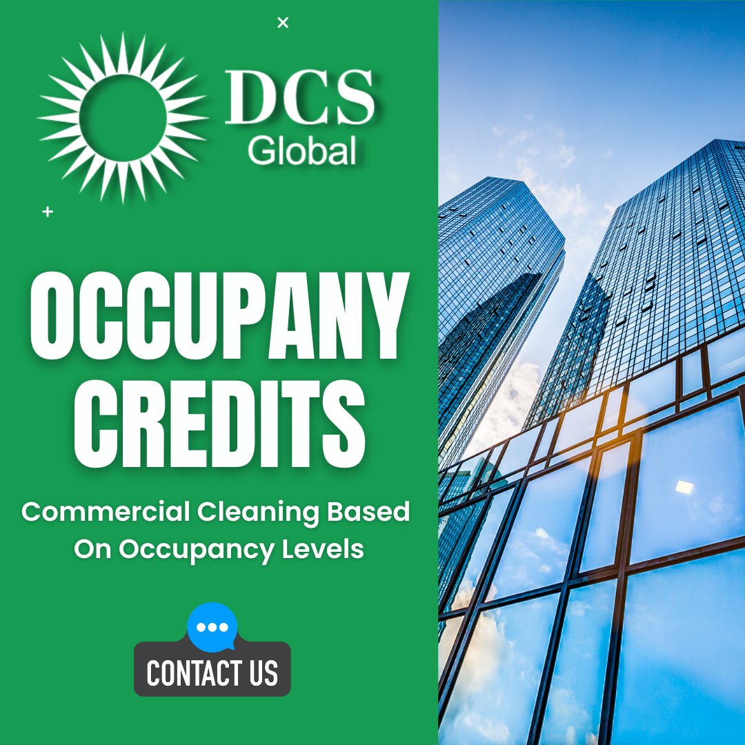 DCSGlobal's tweet photo. Ongoing #Low #Occupancy in your buildings? Lower your short-term #Cleaning #Costs!

We work with your team and your custodial contractor to understand your cleaning needs, and optimize costs through the proprietary DCS occupancy credit system.

Contact us: https://t.co/wgeTHRaoYF https://t.co/HAp5g5eloZ