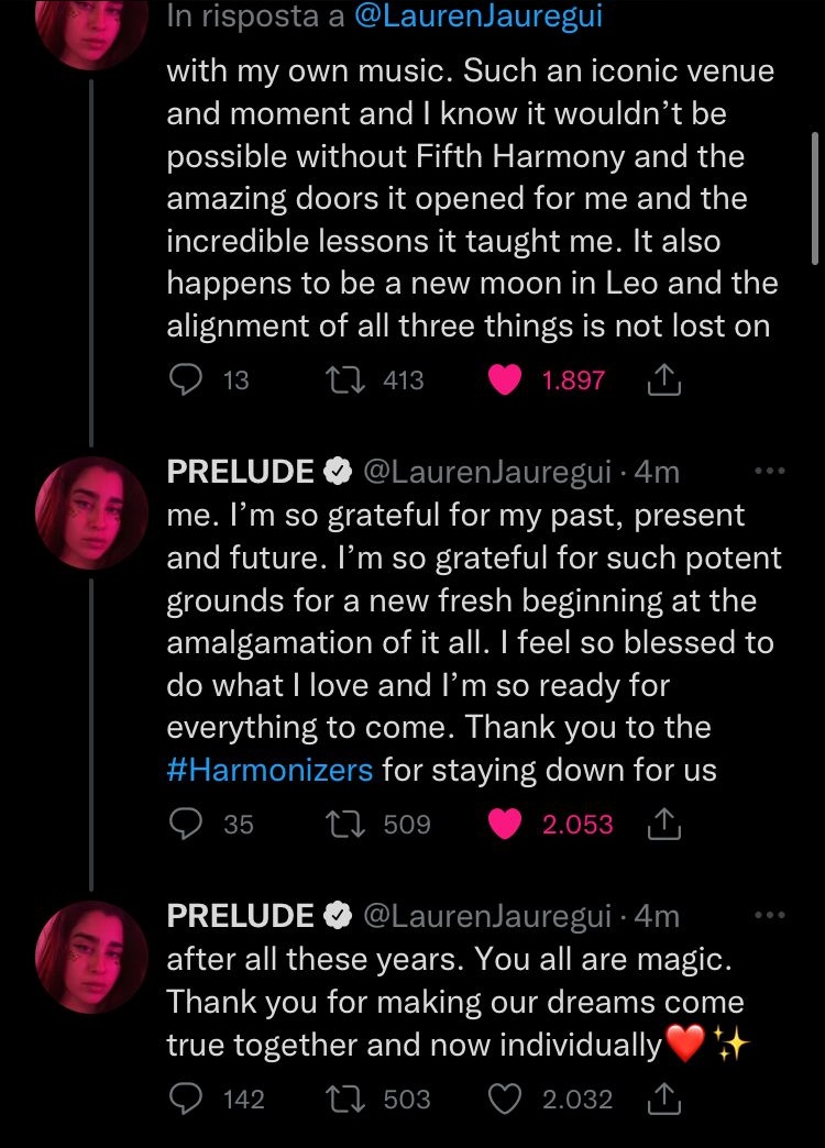 LAUREN SANTO DIO SE MI FAI PIANGERE DIO FINALMENTE #10YearsofFifthHarmony