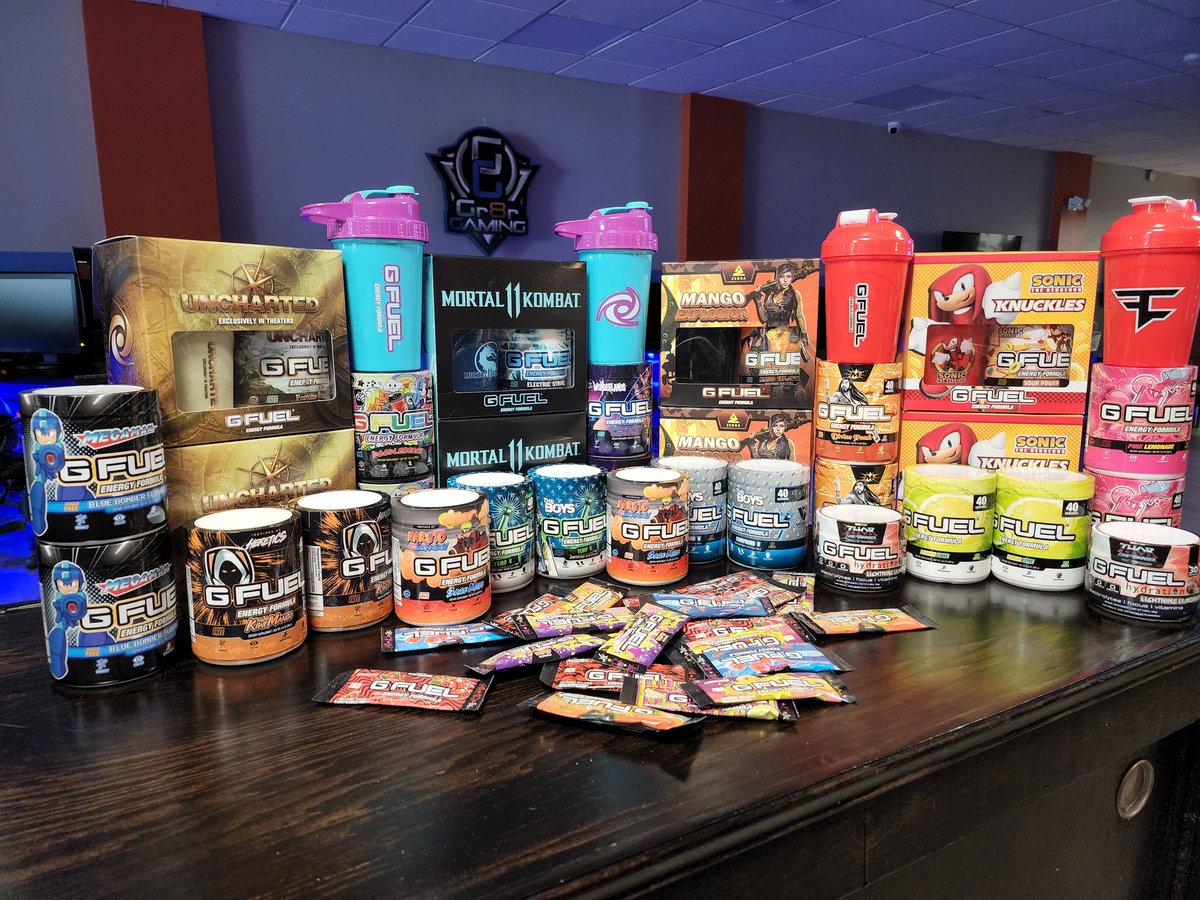 Gr8rGaming's tweet photo. ๐จ Small #GFUEL restock just hit!
@GFuelEnergy Collector Boxes, Tubs, and Starter Kits!
The boxes and stainless shakers will be at our #SoAsh location only!
๐2826 Holt St
Ashland, KY 41101 https://t.co/ehDXYeZAPG