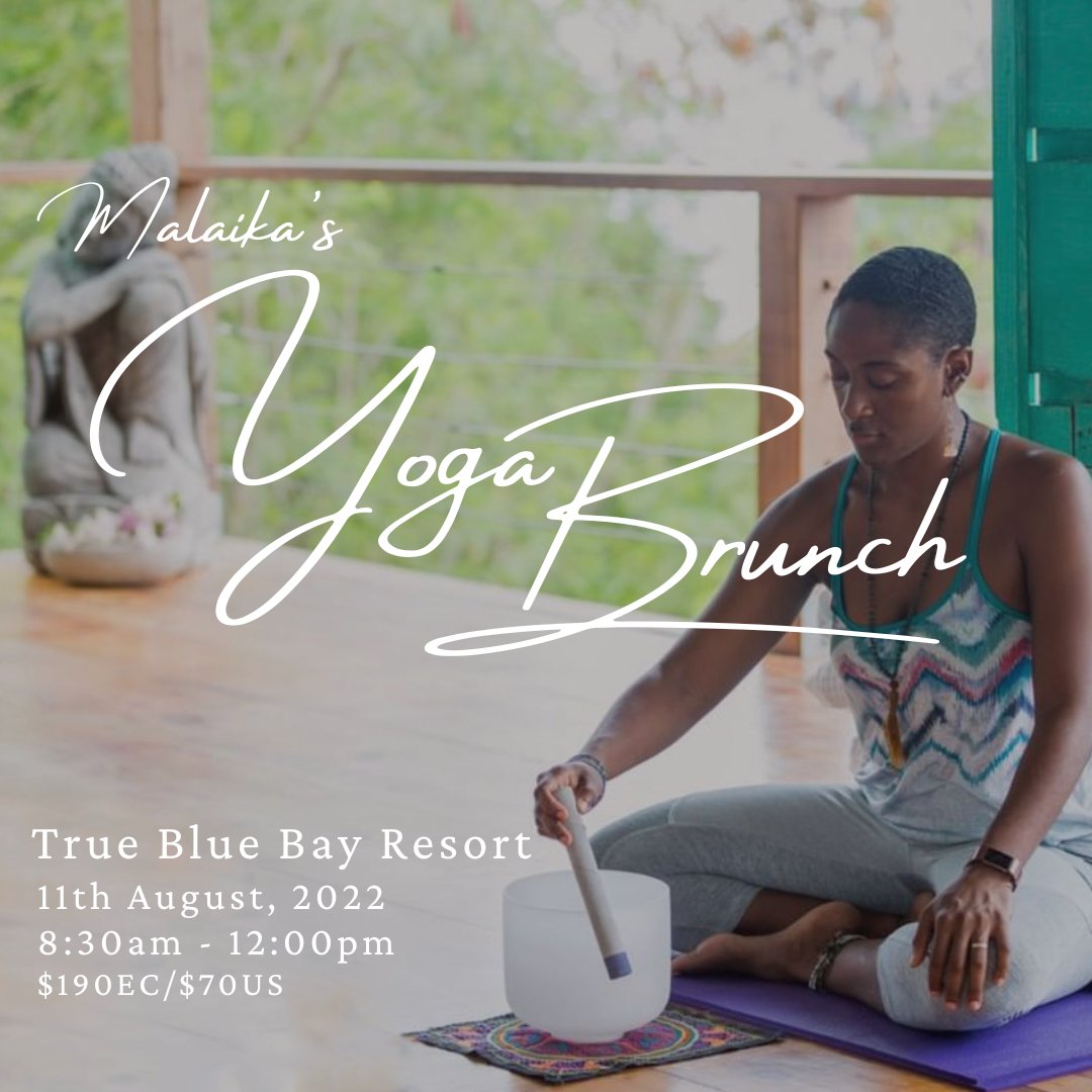 You're invited to Malaika's Yoga Brunch on 11th August at @truebluegrenada draw inspiration from the freedom, vibrancy and community spirit of the carnival season as we set our intentions for the end of the year. #carnivalcooldown mailchi.mp/ca5c0d2733d5/y…