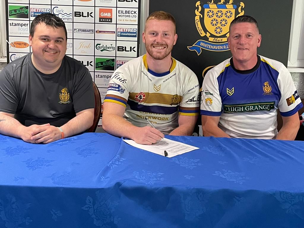 OfficialHavenRl's tweet image. Did someone say #announceTeare?

Whitehaven Rugby League are delighted to announce the signing of Centre/Winger Curtis Teare from Workington Town on a deal until the end of the season.
Full story at Facebook.com/whitehavenrlfc…

#WeareHaven