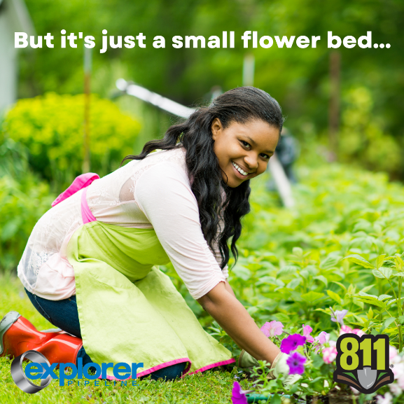 ExplPipeline's tweet image. Happy Friday! Remember, the pipeline can shift overtime, so call 811 before you dig your flower bed or gardens! #DigSafe #Call811 #BeSure2Explore