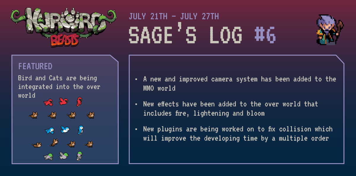 kurorobeast's tweet photo. Our weekly #SagesLog is live! 📜

Lot's of new things coming to the overworld soon:

- new NPCs
- new effects
- improved camera system

Let us know what is your favourite part of the overwold? 👇 https://t.co/GfvV3AlbRy