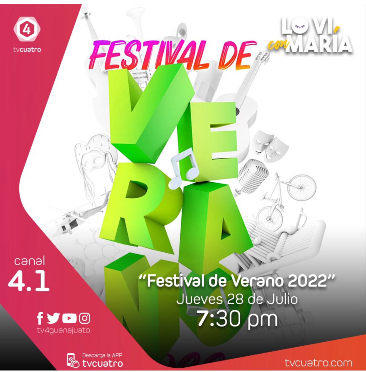 LoViConMara1's tweet photo. #LoViConMaría 👱‍♀️| Festival de verano 📺🍿🍭🍡🍱🍔🍖🍺🏀⚾️🏐🎼🎷🎻🎸🎪💜

@poliforumleon 
@ForumCultural 
@DistritoLeonMx 

🗓️ Jueves 28 de Julio
⏰ 7:30 pm
📺💻📱 Canal 4.1

#LoViEnTV4 https://t.co/bPyocKfj9K
