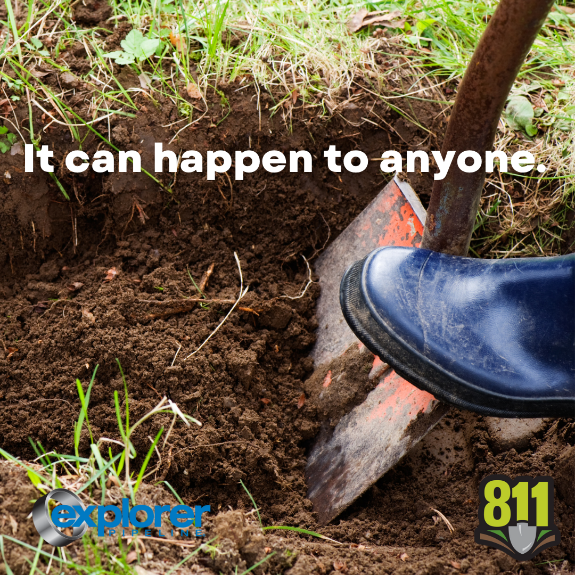 ExplPipeline's tweet image. Did you know a pipeline is struck every six minutes because someone didn’t call 811? #KnowWhatsBelow #Call811 #BeSure2Explore