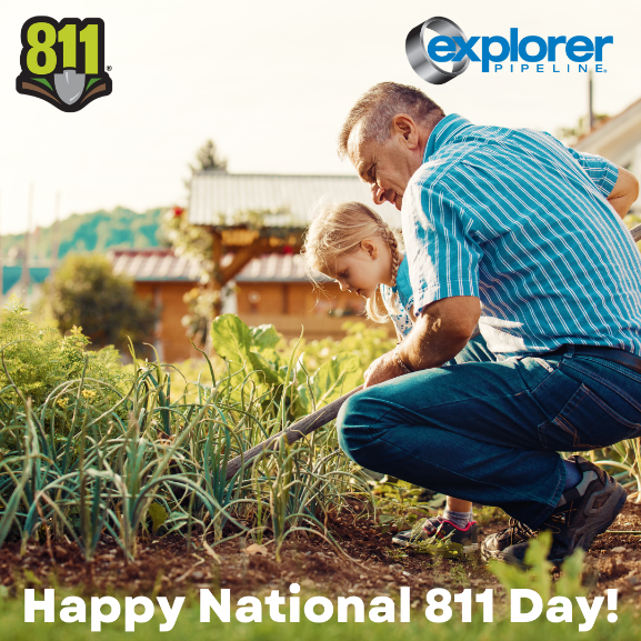 ExplPipeline's tweet image. Happy #National811Day! Calling 811 reduces the risk of striking a pipeline, which can keep you and your loved ones safe. #DigSafe #KnowWhatsBelow #call811
#National811Day
#BeSure2Explore