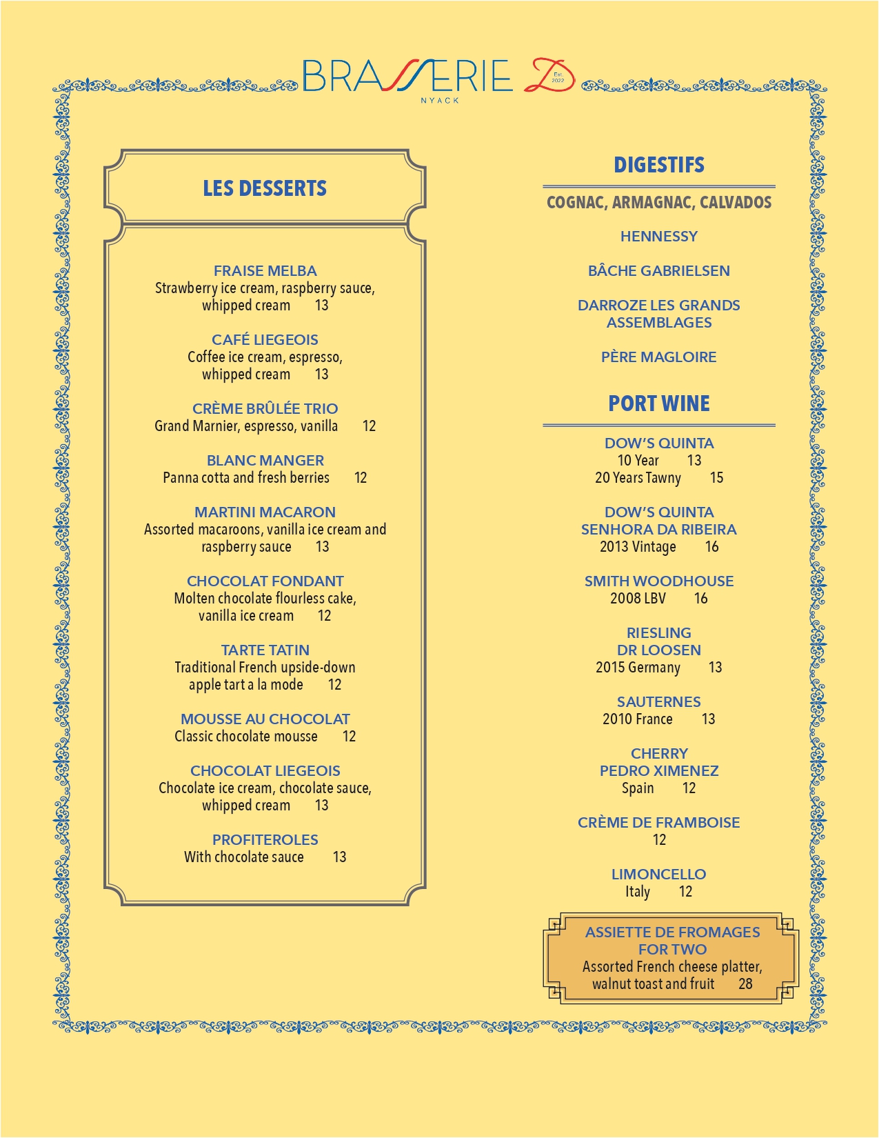 Brasserie D (@BrasserieDNyack) / Twitter