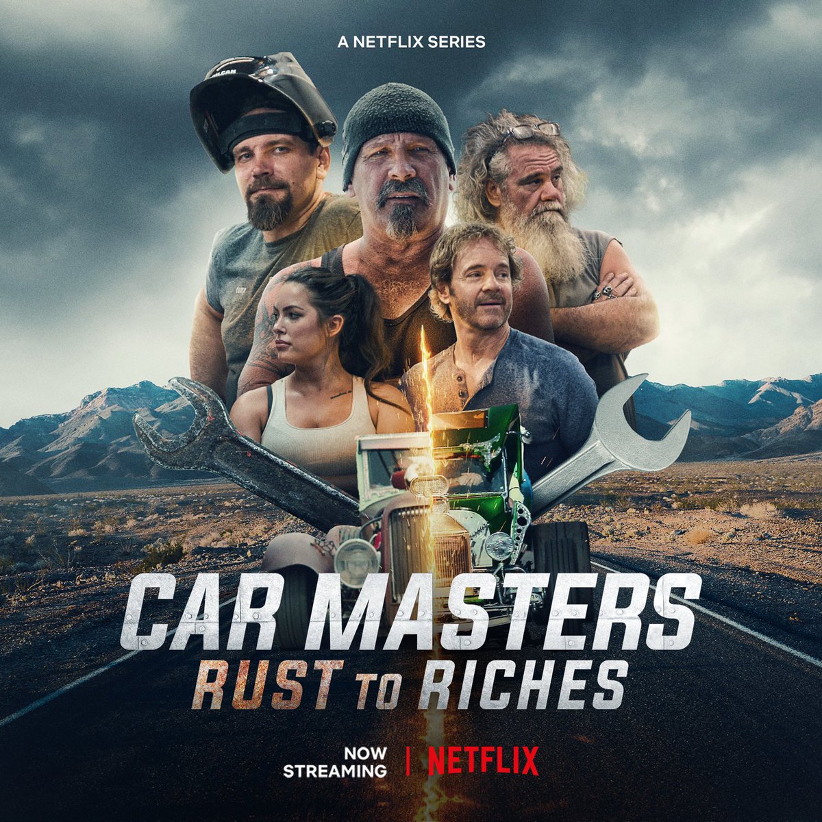 MAKPicturesTV's tweet photo. We are live! Get the popcorn ready, grab the family, and binge-watch the entire fourth season of Car Masters: Rust to Riches on Netflix RIGHT NOW! #carmastersrusttoriches https://t.co/chifQCzn5l