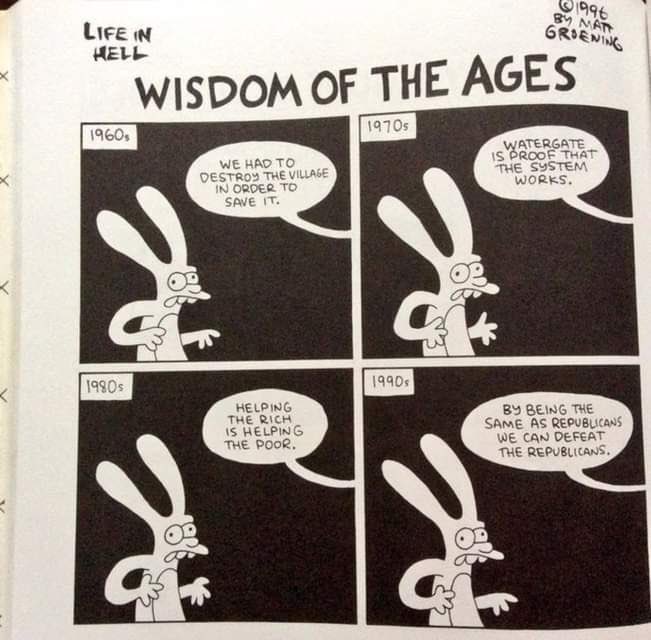 ManuclearBomb's tweet image. Think about this Matt Groening comic a lot
