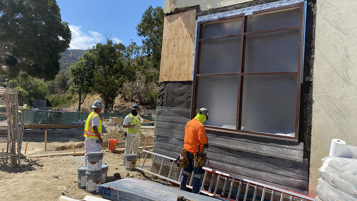 lbschoolbonds's tweet photo. Hey @SchoolsAvalon, check out the progress on your renovated shop building! Our team is pouring fresh concrete &amp; wrapping up major repairs before adding new flooring &amp; other finishes. Upgraded classrooms, staff lounge &amp; snack bar opening in time for the new school year! https://t.co/61loeHivZc