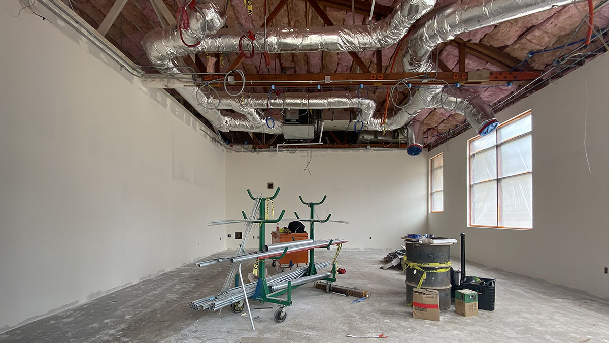 Hey @SchoolsAvalon, check out the progress on your renovated shop building! Our team is pouring fresh concrete &amp; wrapping up major repairs before adding new flooring &amp; other finishes. Upgraded classrooms, staff lounge &amp; snack bar opening in time for the new school year!
