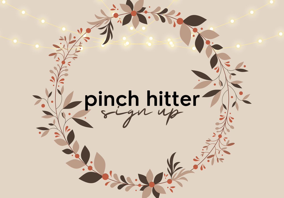 bangswift fest (closed) (@bangswiftfest) on Twitter photo pinch hitter sign up
🔗forms.gle/ZBSYVbamE4PFyZ… pinch hitter sign up
🔗forms.gle/ZBSYVbamE4PFyZ…