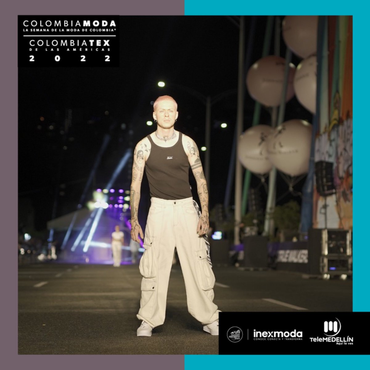 Telemedellin's tweet image. #TMEsModa 👗🧵✨ Con los potentes colores del puente de la 4 Sur se vivió la imponente pasarela urbana de #Colombiamoda, ‘The True Walkers’.

Todos los detalles a través de nuestro sitio web: 📲 bit.ly/3BdAz7v