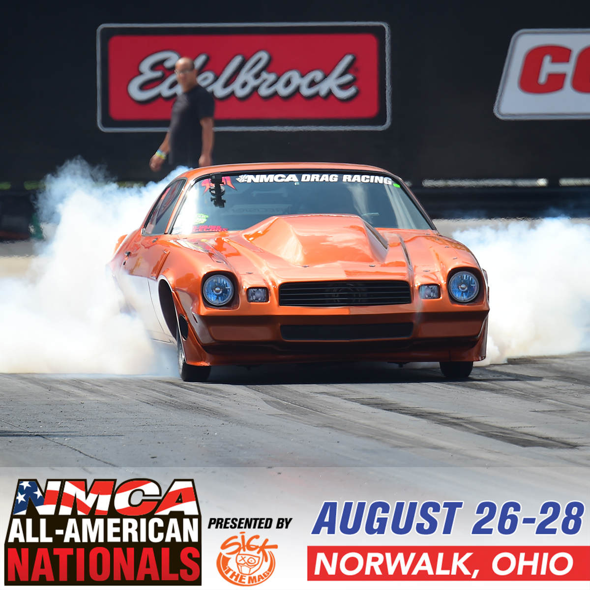 Are you ready for the huge 21st Annual @NMCAnationals All-American Nationals presented by Sick the Magazine, and the Drag & Drive Invitational? It kicks off in one month, Aug. 26-28 at Summit Motorsports Park. Tickets: tickets.thefoat.com/.../tickets/id… Live stream by FloRacing.