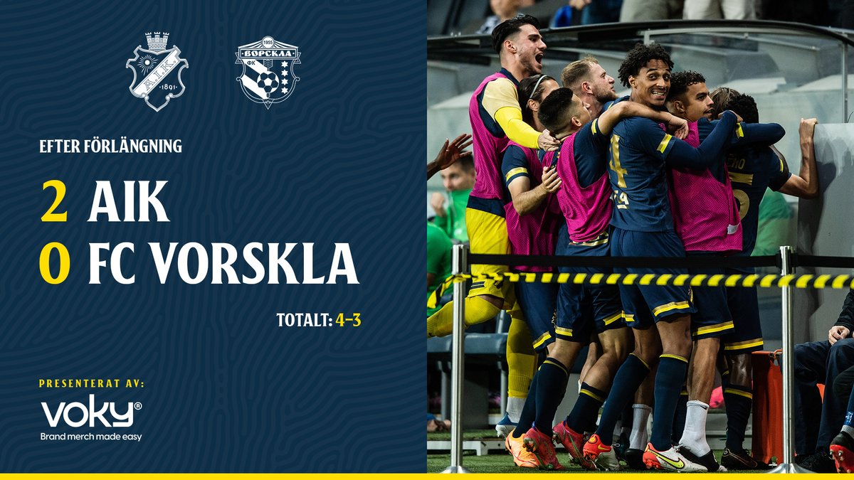 AIKfotboll's tweet image. Avancemang!