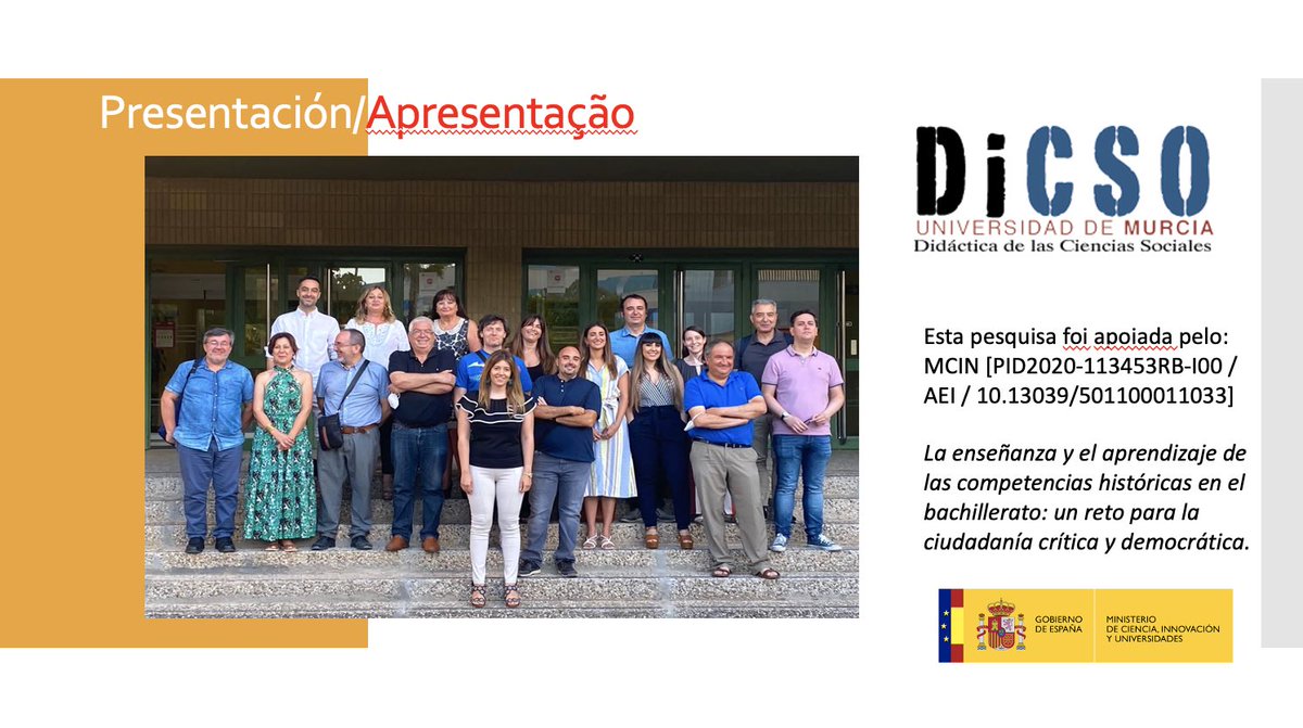 Hoy comienza el XXI Congreso Internacional das Jornadas de Educação Histórica VI Congresso Iberoamericano, en la Universidad Federal de Alagoas. El Grupo DICSO presenta dos comunicaciones. Muito agradecida.