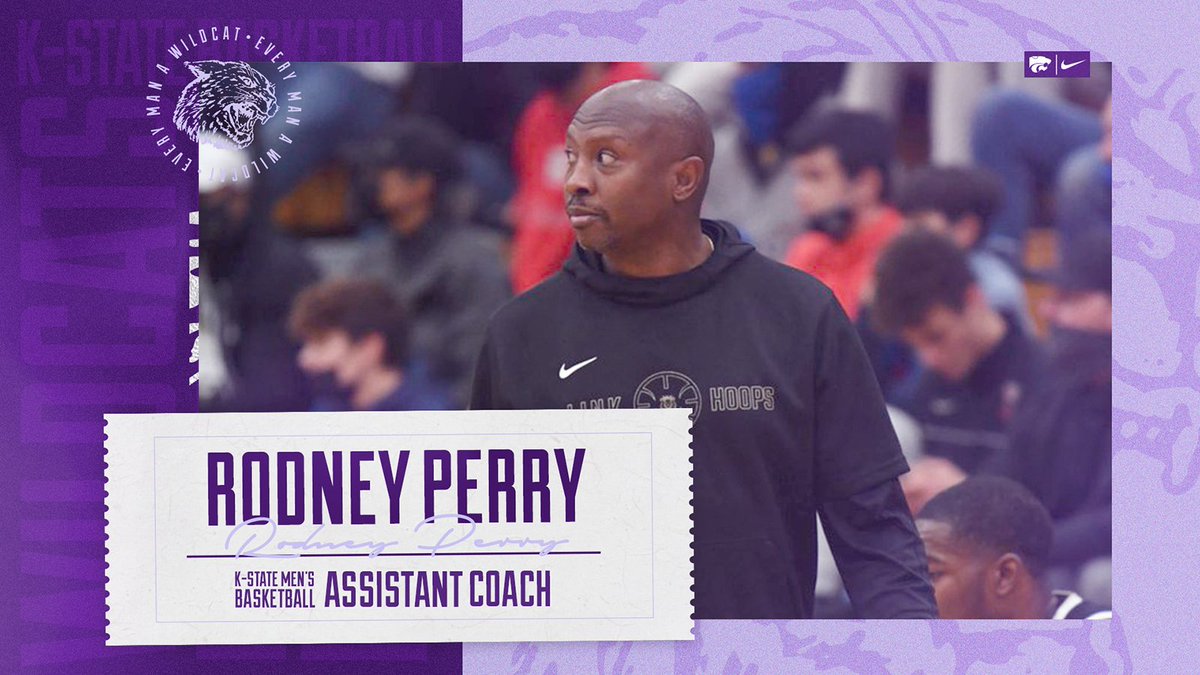 KStateMBB's tweet photo. .@CoachJTang completes his staff with the addition of Rodney Perry as an assistant coach.

Welcome Rodney to the K-State Family!

🔗https://t.co/yjeS1GWr4u

#KStateMBB x EMAW https://t.co/zusIv8qIux