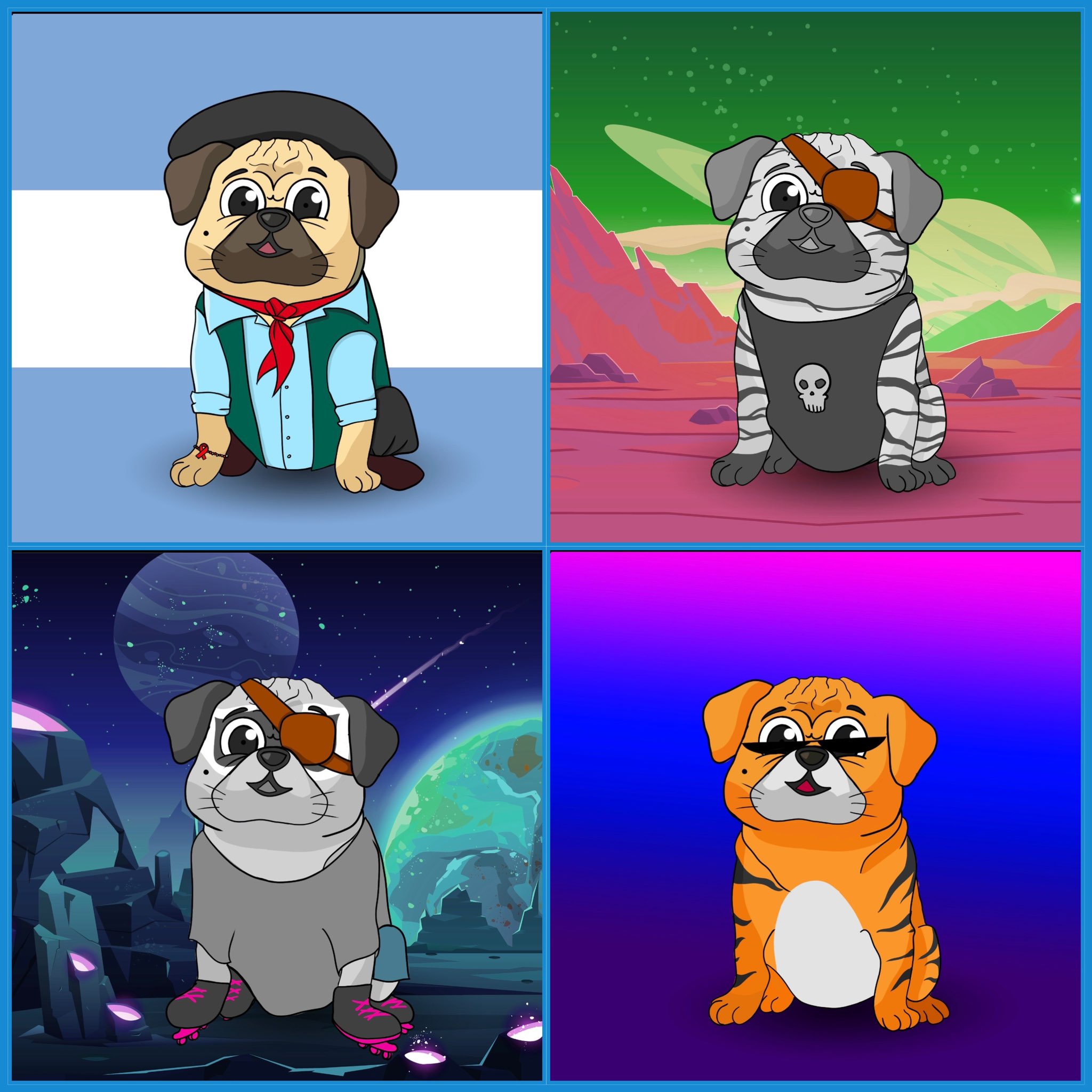 Good Luck Pug NFT on Twitter "Sneak peak alert! These pugs and their