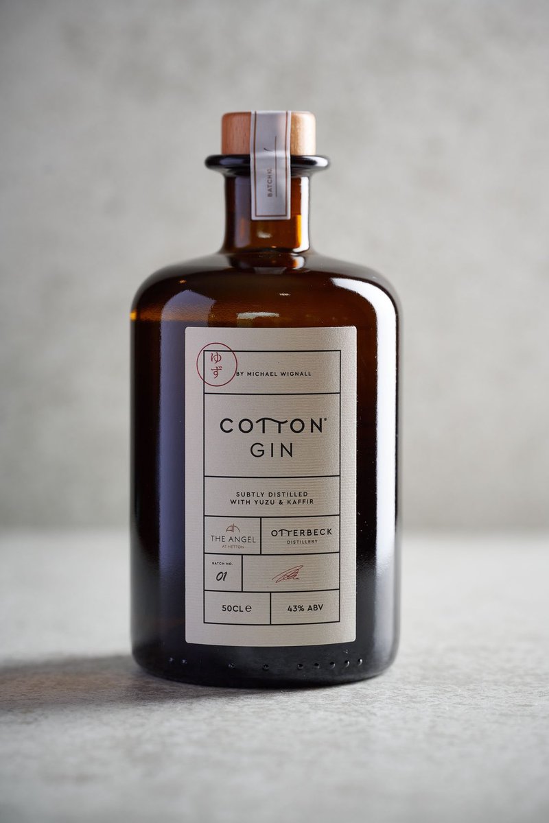 Proud to announce our newest gin. A Yuzu Cotton Gin crafted in collaboration with <a href="/MichaelWignall_/">Michael Wignall</a> and <a href="/AngelHetton/">AngelHetton</a> #gin 

otterbeckdistillery.co.uk/products/micha…