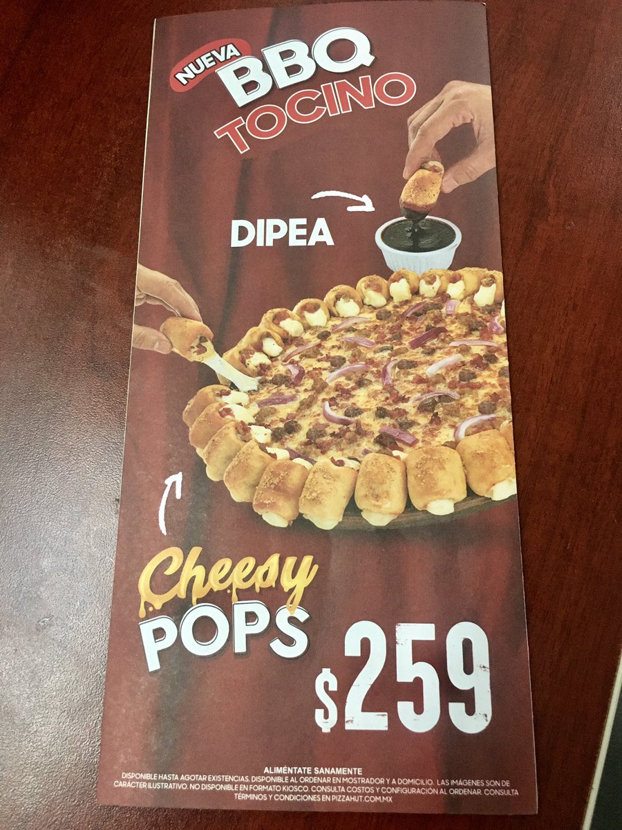 🤮 Hoy compramos una <a href="/PizzaHut_Mexico/">Pizza Hut Mexico</a> en la oficina y traía una cucarachita -o insecto similar- incrustado en la masa-; cada quien había tomado un pedazo y nos dimos cuenta cuando ya casi nos la acabábamos. Mis compañeros fueron a reclamar ¡¡¡y les dijeron que era tocino!!! 🍕🪳