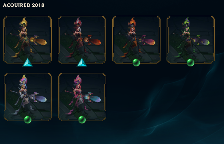 Flairlend's tweet photo. @RiotSupport Skins have been removed from my collection to be added to "Your Shop". How can this get fixed? I am including screenshots of how I even own chromas I bought for these skins and have played with that are still in my collection. https://t.co/ihvysUzuYb